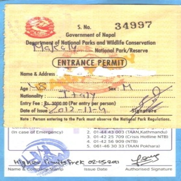 Trekking Permit In Nepal