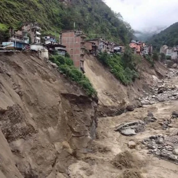 Flood in Rasuwa