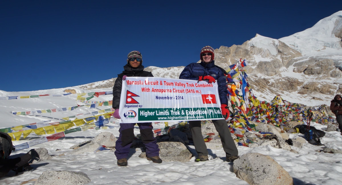 Manaslu Tsum Valley and Annapurna Circuit Trek