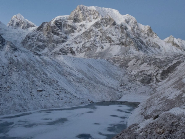 Glacier On The Way From Dharmasala To Larke Pass
