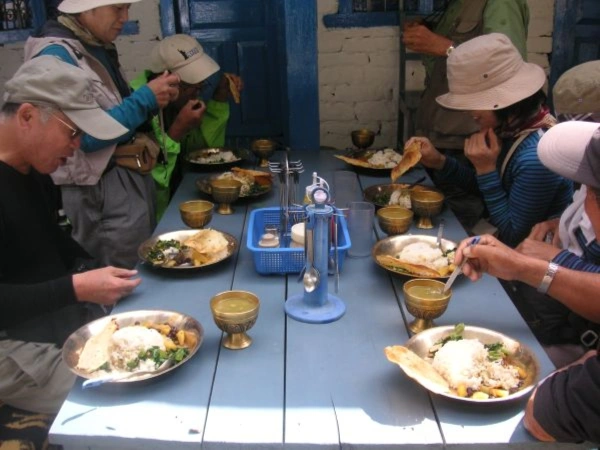 Nepali Dish Dal Bhat For Lunch