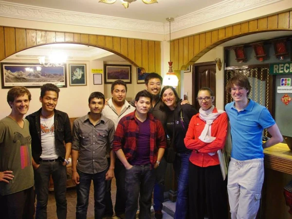 Gopal Shrestha With Group After The Trip